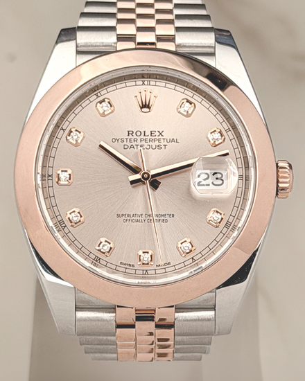 2018 Rolex Datejust 41MM Sundust Dial Two-Tone Oyster Bracelet (126301)