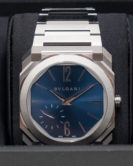 2024 Bvlgari Octo Finissimo 40MM Blue Dial Steel Bracelet (103431)