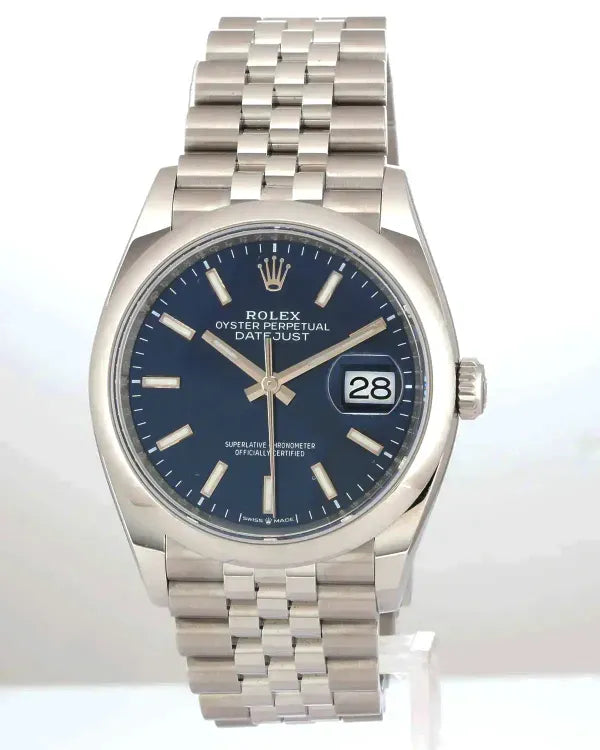 No Reserve - 2026 Rolex Datejust 36MM Blue Dial Jubilee Bracelet (126200)