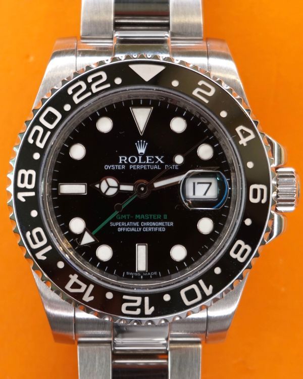 2011 Rolex GMT-Master II 40MM Black Dial Oyster Bracelet (116710LN)