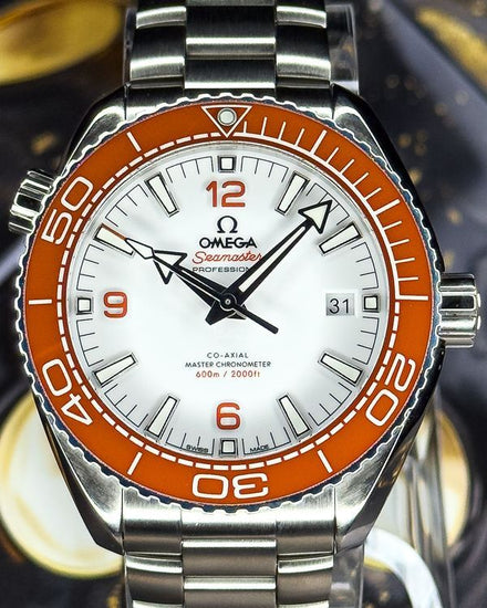No Reserve - 2025 Omega Seamaster Planet Ocean 43.5MM White Dial Steel Bracelet (215.30.44.21.04.001)