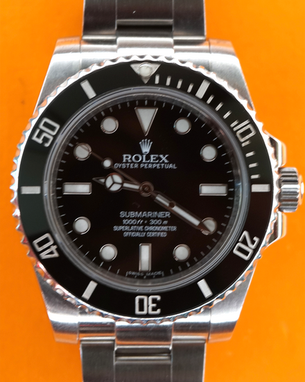 2018 Rolex Submariner No-Date 40MM Black Dial Oyster Bracelet (114060)