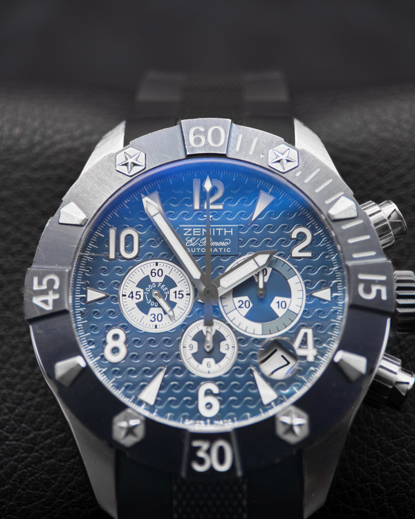 Zenith Defy Classic Sea L.E. 46.5MM Blue Dial Rubber Strap (03.0529.4000/51.R674)