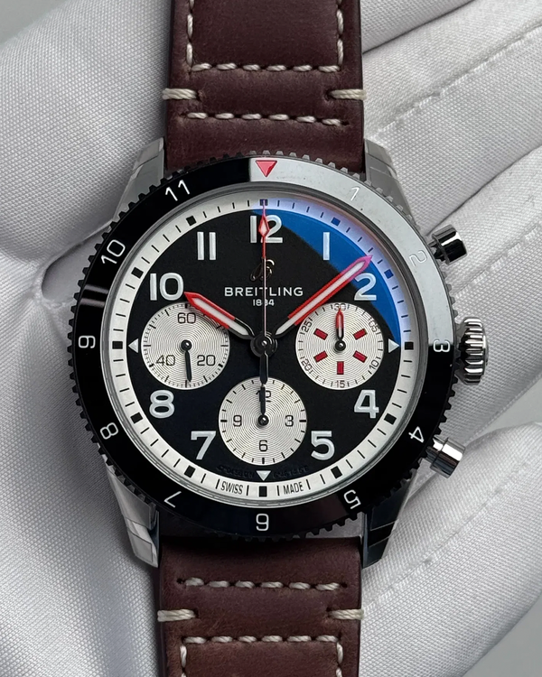 2026 Breitling Classic Avi "Mosquito" 42MM Black Dial Leather Strap (Y23380)