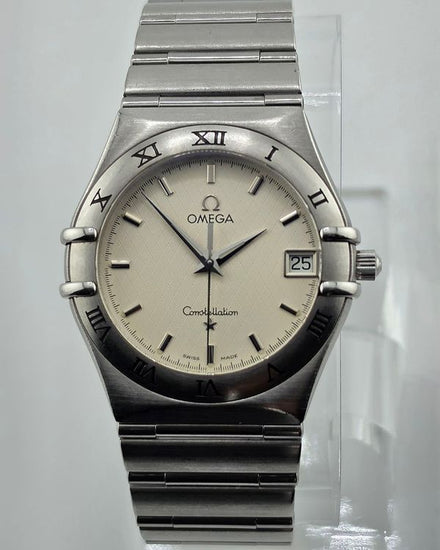 No Reserve - 1998 Omega Constellation 33MM Quartz White Dial Steel Bracelet (1512.30.00)