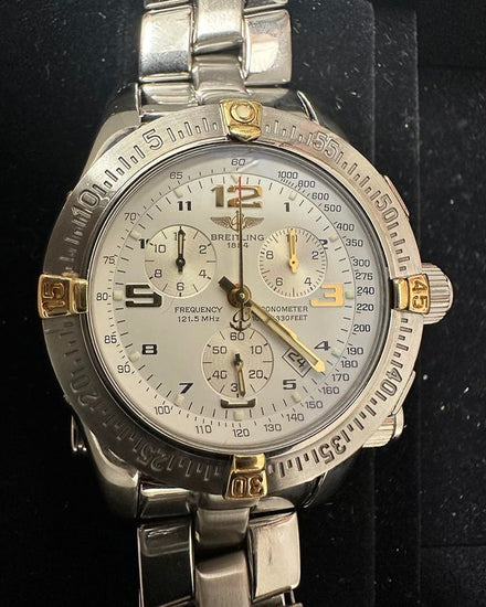 Breitling Emergency 45MM Quartz White Dial Steel Bracelet (B7332111/A561)