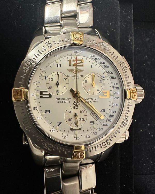 Breitling Emergency 45MM Quartz White Dial Steel Bracelet (B7332111/A561)