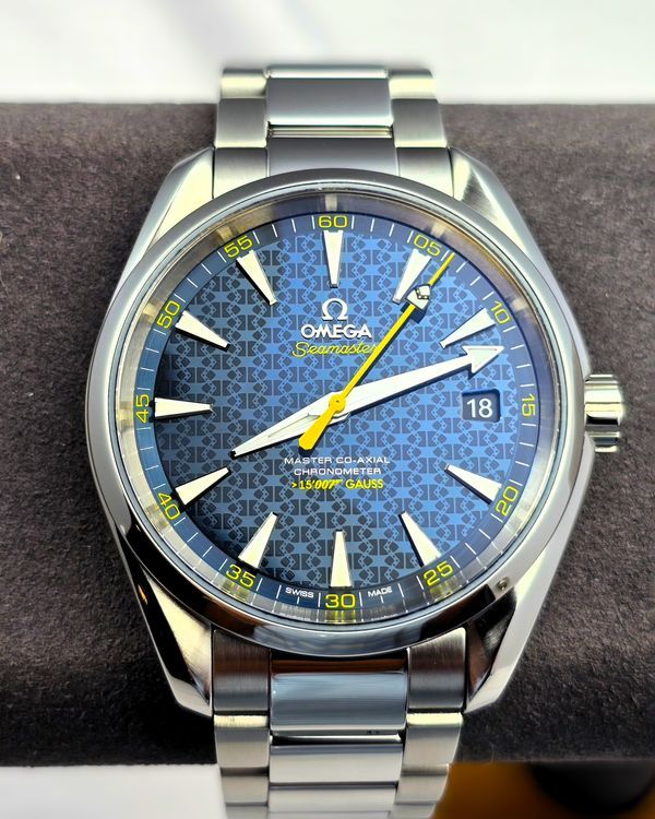 No Reserve - 2017 Omega Seamaster Aqua Terra 150M "James Bond Spectre 007" L.E. 41.5MM Black Dial Steel Bracelet (231.10.42.21.03.004)