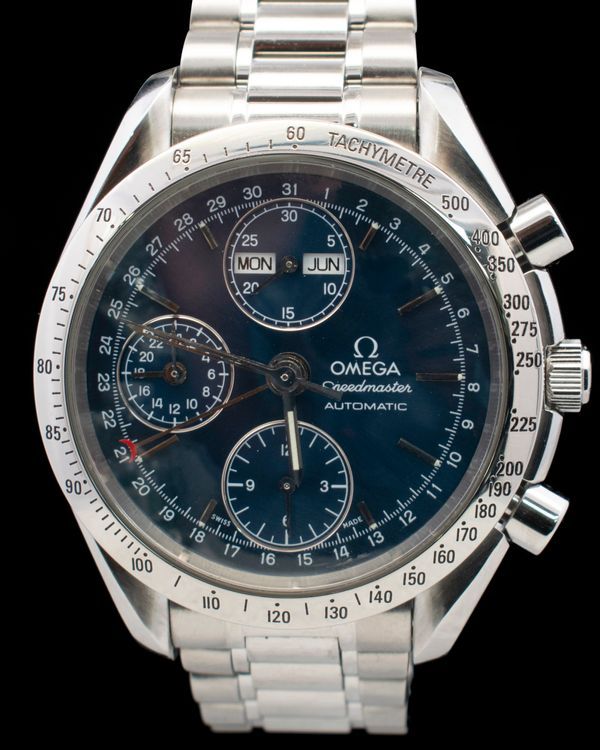 1997 Omega Speedmaster Day-Date 39MM Blue Dial Steel Bracelet (3521.80.00)