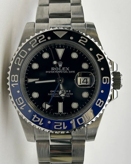 2018 Rolex GMT-Master II "Batman" 40MM Black Dial Oyster Bracelet (116710BLNR)