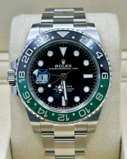 2026 Rolex GMT-Master II "Sprite" 40MM Black Dial Oyster Bracelet (126720VTNR)