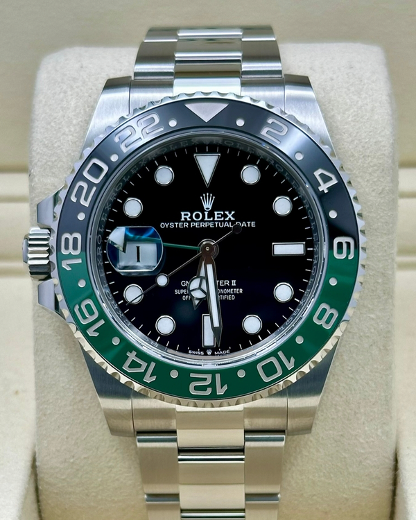 2026 Rolex GMT-Master II "Sprite" 40MM Black Dial Oyster Bracelet (126720VTNR)