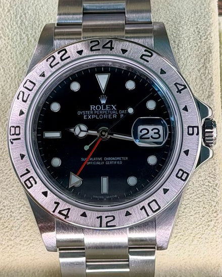 2010 Rolex Explorer II Cal. 3186 Rehaut 40MM Black Dial Oyster Bracelet (16570)