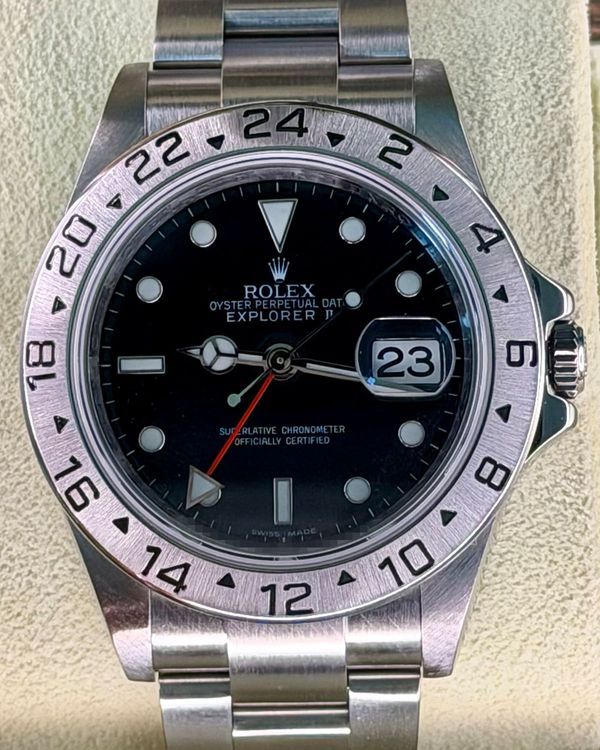 2010 Rolex Explorer II 40MM Black Dial Oyster Bracelet (16570)