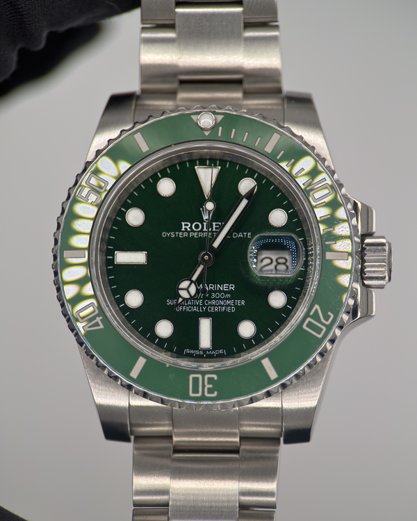 Rolex Submariner Date 40MM Aftermarket Green Dial Oyster Bracelet (116610)