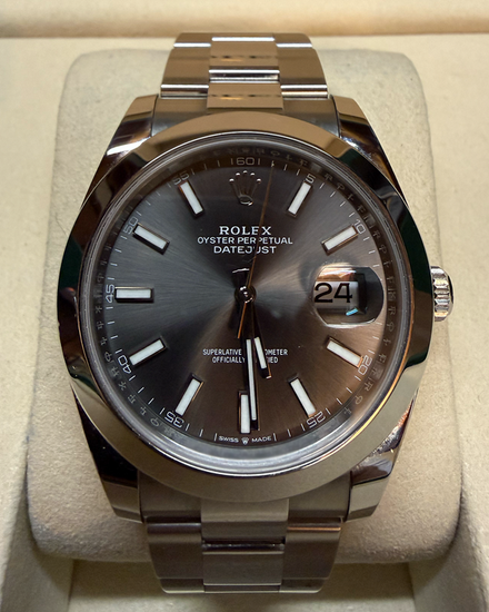 2026 Rolex Datejust 41MM Slate Dial Oyster Bracelet (126300)
