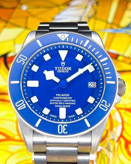 No Reserve - 2020 Tudor Pelagos 42MM Blue Dial Titanium Bracelet (25600TB)