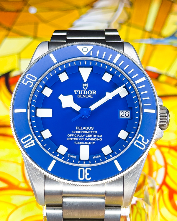 No Reserve - 2020 Tudor Pelagos 42MM Blue Dial Titanium Bracelet (25600TB)