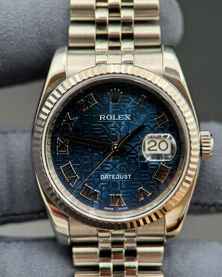 Rolex Datejust 36MM Blue "Jubilee Motif" Dial Jubilee Bracelet (116234)