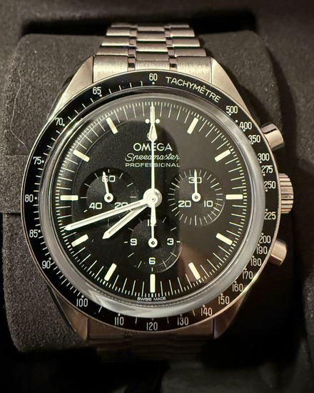 2026 Omega Speedmaster Professional Moonwatch 42MM Black Dial Steel Bracelet (310.30.42.50.01.002)