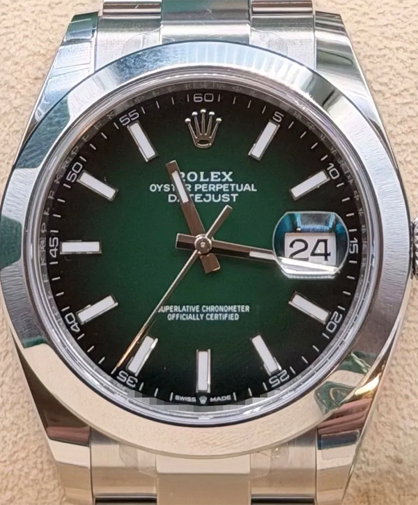 2026 Rolex Datejust 41MM Green Dial Oyster Bracelet (126300)