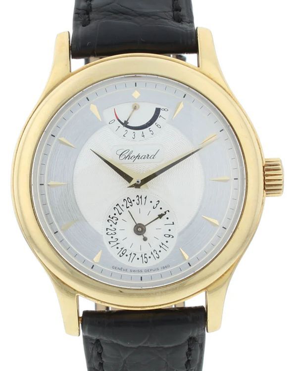 Chopard L.U.C Quattro 38MM Silver Dial Leather Strap (161863-1001)