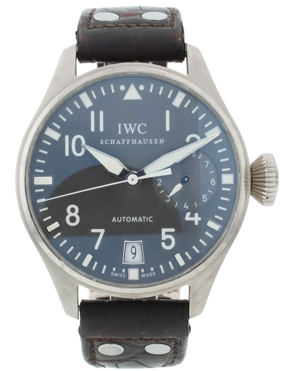 IWC Schaffhausen Pilot 46.2MM Grey Dial Leather Strap (IW500402)