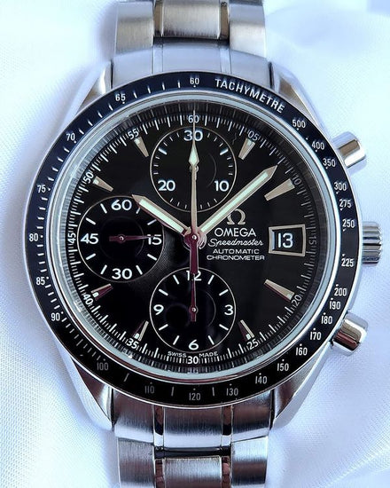 2019 Omega Speedmaster Day Date 40MM Black Dial Steel Bracelet (3210.50.00)