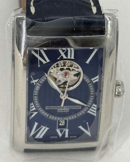 No Reserve - 2024 Frederique Constant Classics 47MM Blue Dial Leather Strap (FC-315DNS4C26)