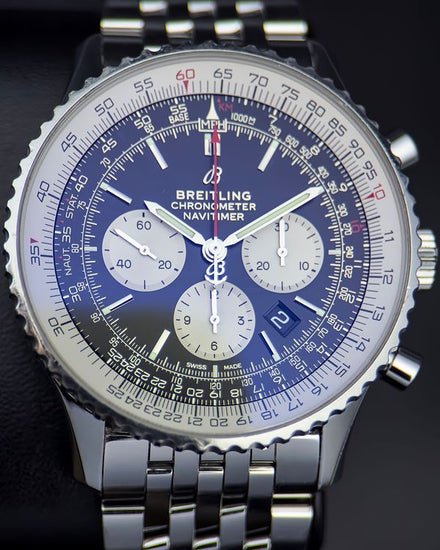 2020 Breitling Navitimer 1 B01 46MM Black Dial Steel Bracelet (AB0127)