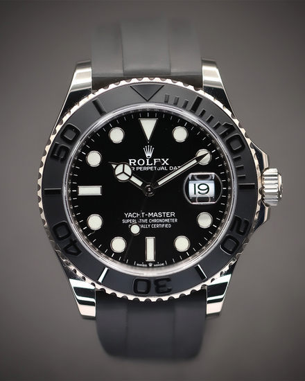 2021 Rolex Yacht-Master 42MM Black Dial Oysterflex Strap (226659)