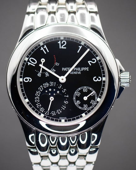 Patek Philippe Neptune 37MM Black Dial Steel Bracelet (5085/1A-001)