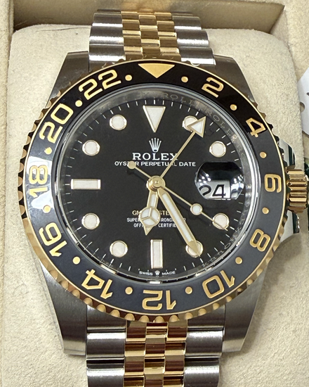 2026 Rolex GMT-Master II "Bumblebee" "Zombie" 40MM Black Dial Two-Tone Jubilee Bracelet (126713GRNR)