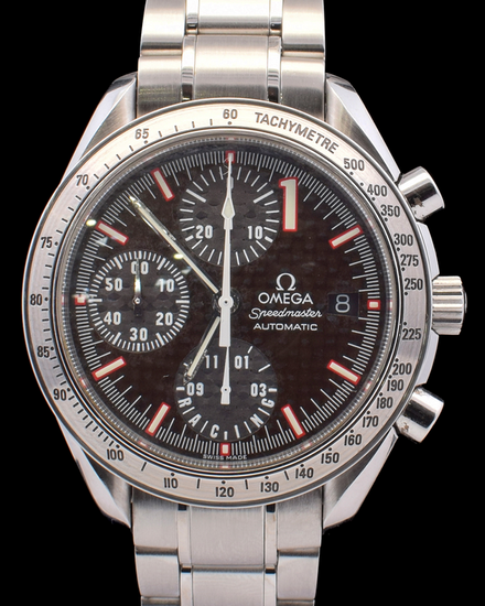Omega Speedmaster Racing "Michael Schumacher" L.E. 39MM Carbon Fiber Dial Steel Bracelet (3519.50.00)