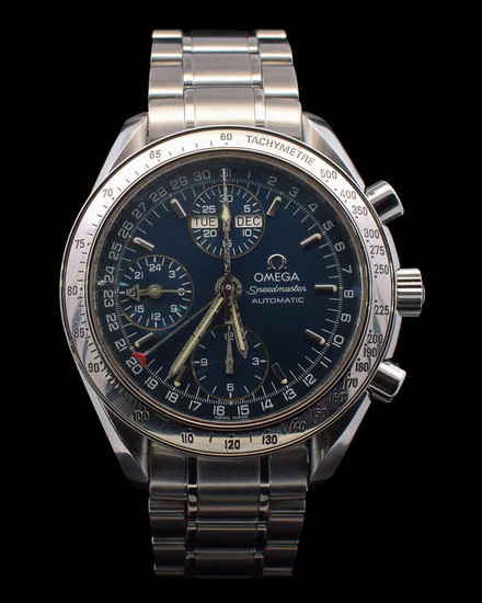 Omega Speedmaster Day-Date 39MM Blue Dial Steel Bracelet (3523.80.00)