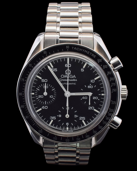 Omega Speedmaster Reduced 39MM Black Dial Steel Bracelet (3510.50.00)