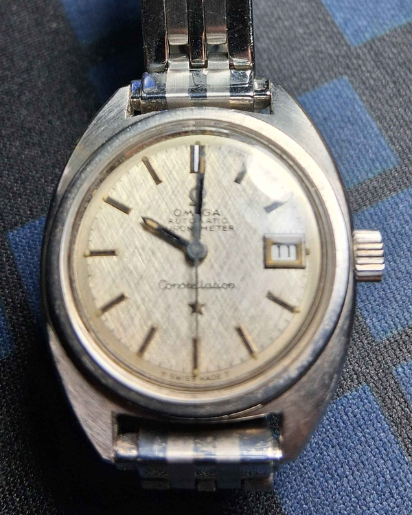 Omega Constellation 30MM Silver Dial Aftermarket Steel Bracelet (568.001)