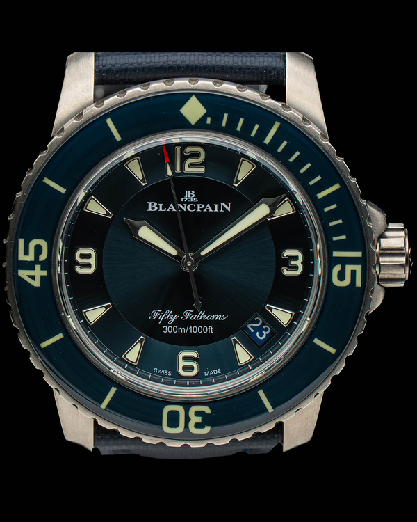 2025 Blancpain Fifty Fathoms 45MM Blue Dial Textile Strap (5015-12B40-O52A)