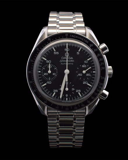 Omega Speedmaster Reduced 39MM Black Dial Steel Bracelet (3510.50.00)