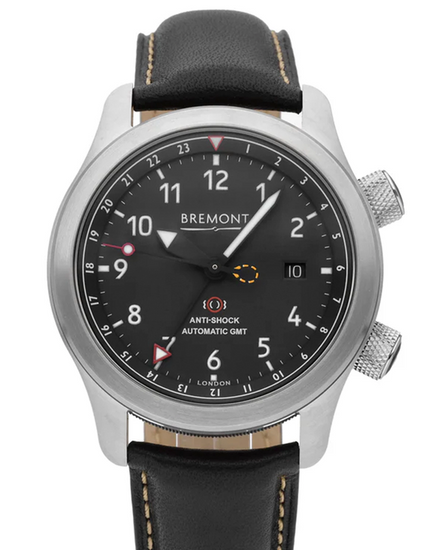 Bremont MB III 43MM Black Dial Leather Strap (MBIII-BK-BZ-S)