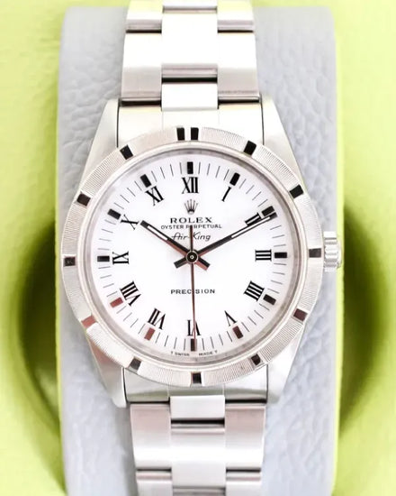 1993 Rolex Air-King Precision 34MM White Dial Oyster Bracelet (14010)