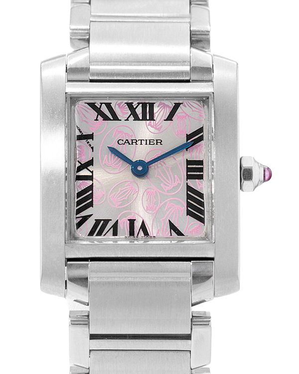 Cartier Tank Française 20MM Quartz Silver Dial Steel Bracelet (W51031Q3 2384)