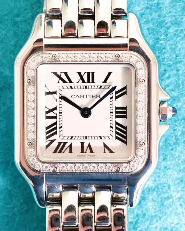 2023 Cartier Panthère De Cartier 37MM White Dial Steel Bracelet (W4PN0008)