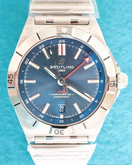 2026 Breitling Chronomat GMT 40MM Blue Dial Steel Bracelet (A32398)