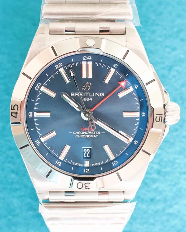 2026 Breitling Chronomat GMT 40MM Blue Dial Steel Bracelet (A32398)
