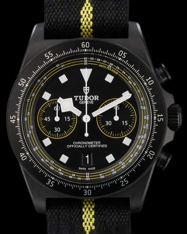 2025 No Reserve - Tudor Pelagos FXD Chrono "Yellow Tour de France" L.E. 43MM Black Dial Textile Strap (25827KNJN)