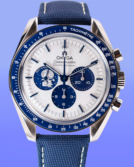 2026 Omega Speedmaster Anniversary Series “Silver Snoopy Award” 42MM Silver Dial Textile Strap (310.32.42.50.02.001)