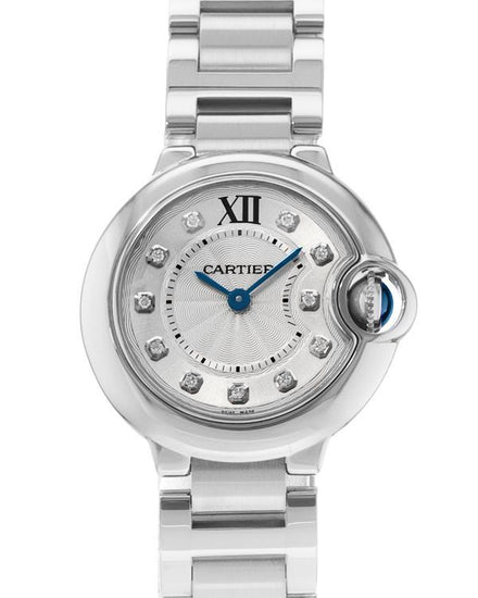 2016 Cartier Ballon Bleu 28MM Quartz Silver Dial Steel Bracelet (WE902073)