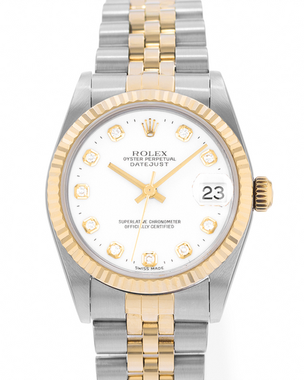 Rolex Datejust 31MM White Dial Two-Tome Jubilee Bracelet (78273)