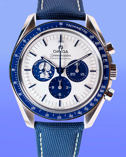 2026 Omega Speedmaster Anniversary Series "Silver Snoopy Award" 42MM Silver Dial Textile Strap (310.32.42.50.02.001)